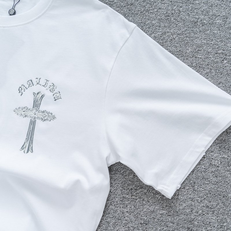 Футболка Chrome Hearts With Openwork Cross - Luminous "White" фото № 8