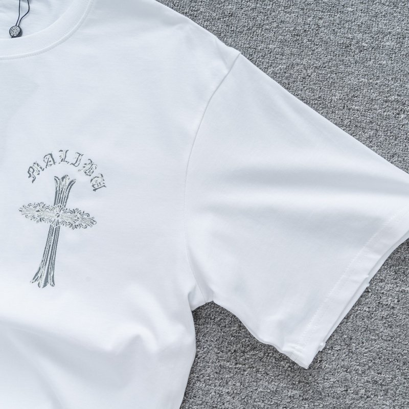 Футболка Chrome Hearts With Openwork Cross - Luminous "White" фото № 9