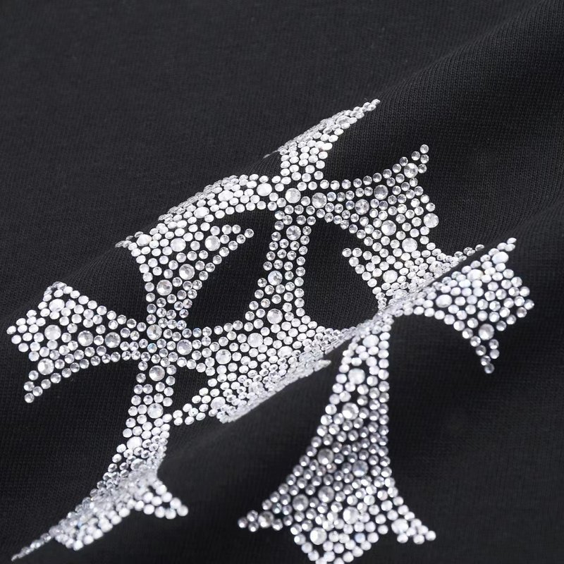 Футболка Chrome Hearts With Small Logos On The Back "Black" фото № 2