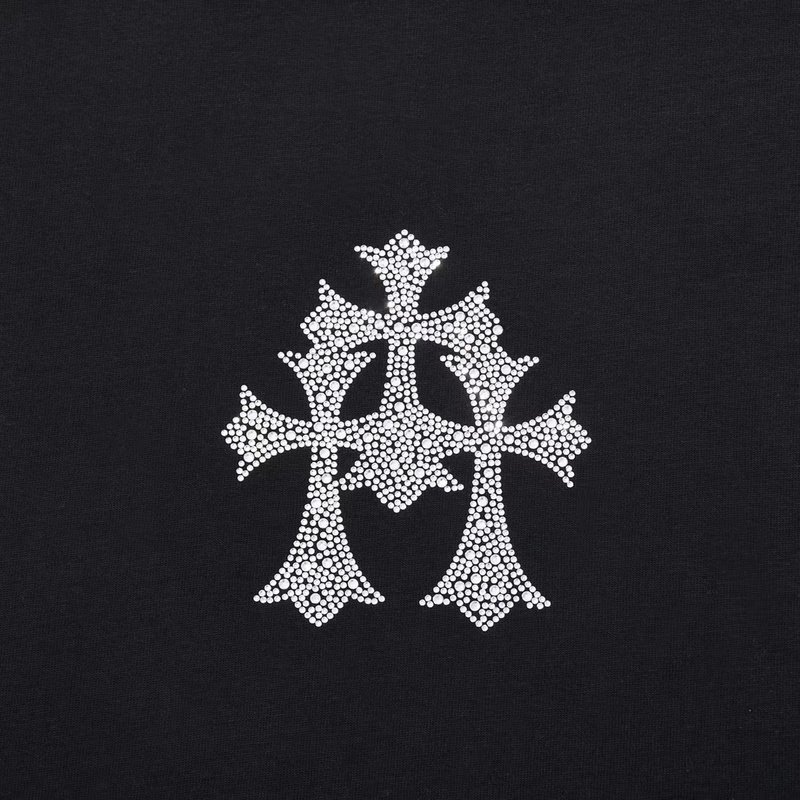 Футболка Chrome Hearts With Small Logos On The Back "Black" фото № 3