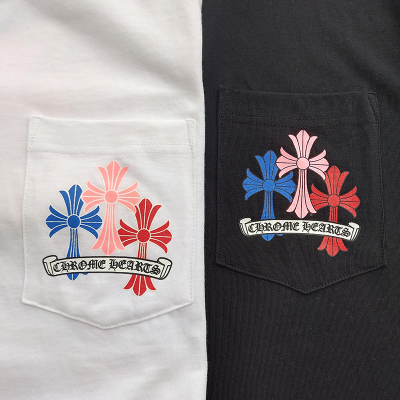 Футболка Chrome Hearts Multicolor Print "White" фото № 7