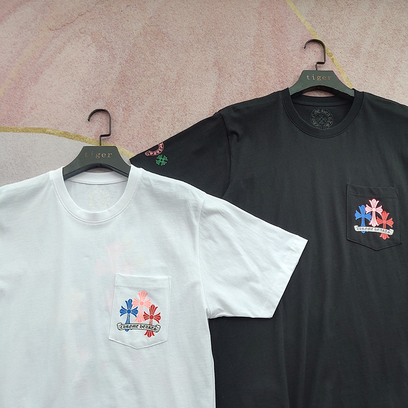 Футболка Chrome Hearts Multicolor Print "White" фото № 6