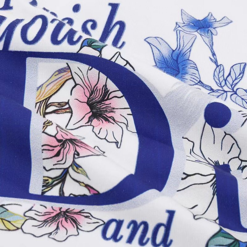 Футболка Dior Harmony Of Nature "White" фото № 4