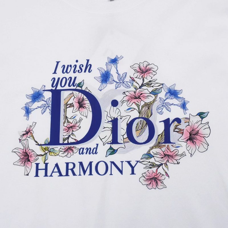 Футболка Dior Harmony Of Nature "White" фото № 5