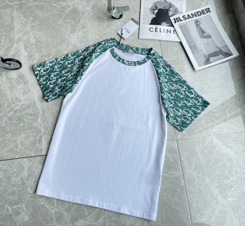 Футболка Dior Mint Sleeve "White" фото № 3
