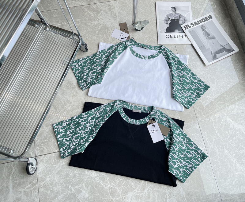 Футболка Dior Mint Sleeve "White" фото № 4