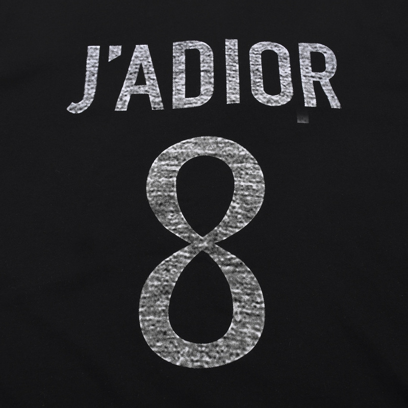 Футболка Dior Number Eight With Logo "Black" фото № 4