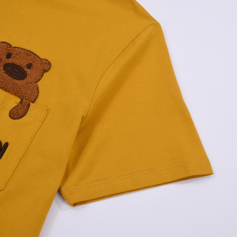 Футболка Fendi Looking Bear "Yellow" фото № 5