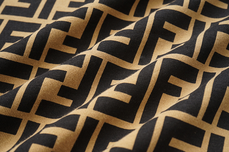 Футболка Fendi Print Letters "Brown" фото № 5