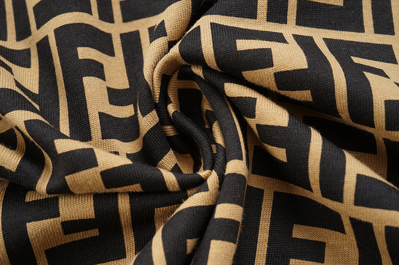 Футболка Fendi Print Letters "Brown" фото № 7