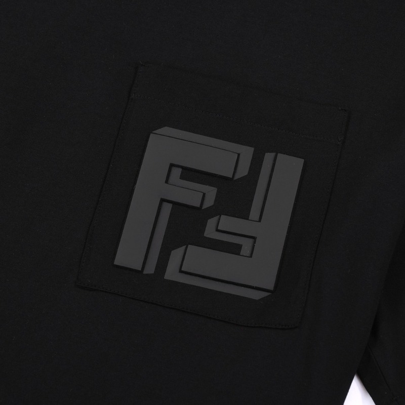 Футболка Fendi The Letter F Are Inverted "Black" фото № 8