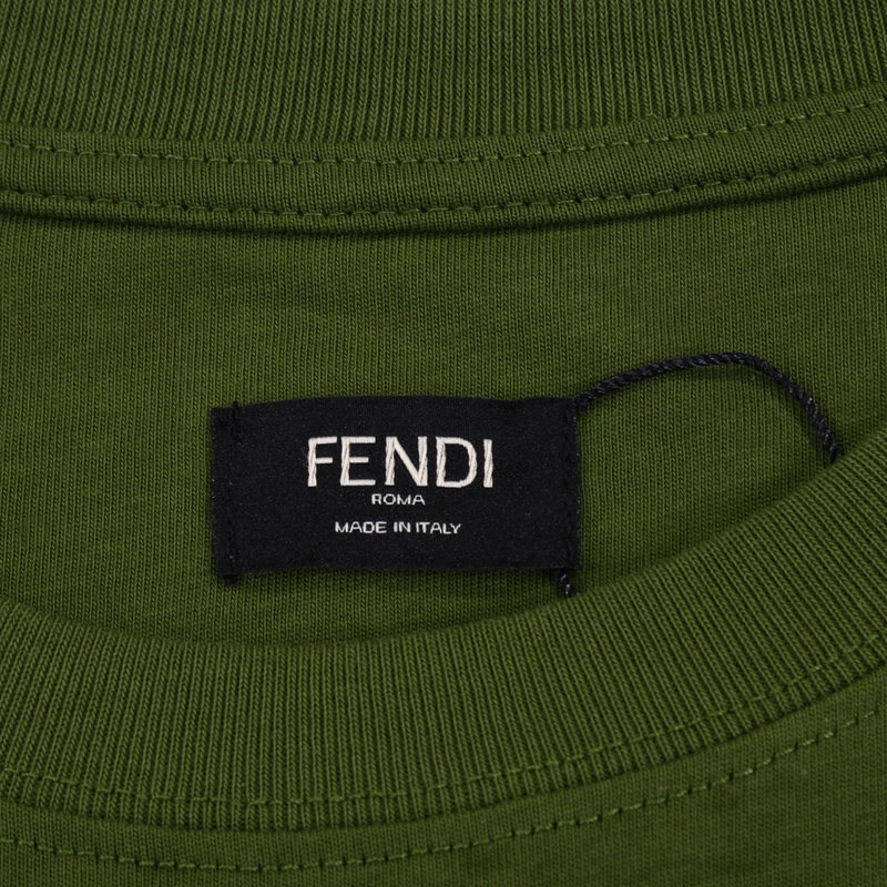 Футболка Fendi With The Inscription Of The Brand "Green" фото № 8
