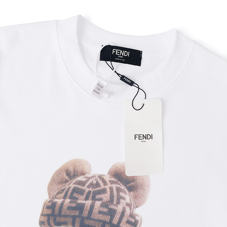 Футболка Fendi With A Doll Print "White" фото № 3