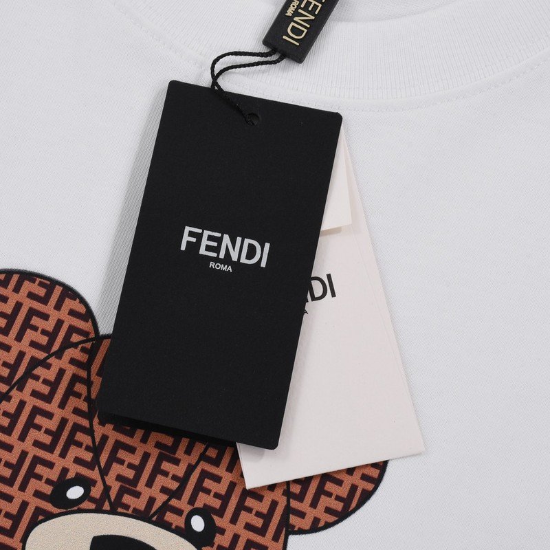 Футболка Fendi Bear Basketball Player "White" фото № 8