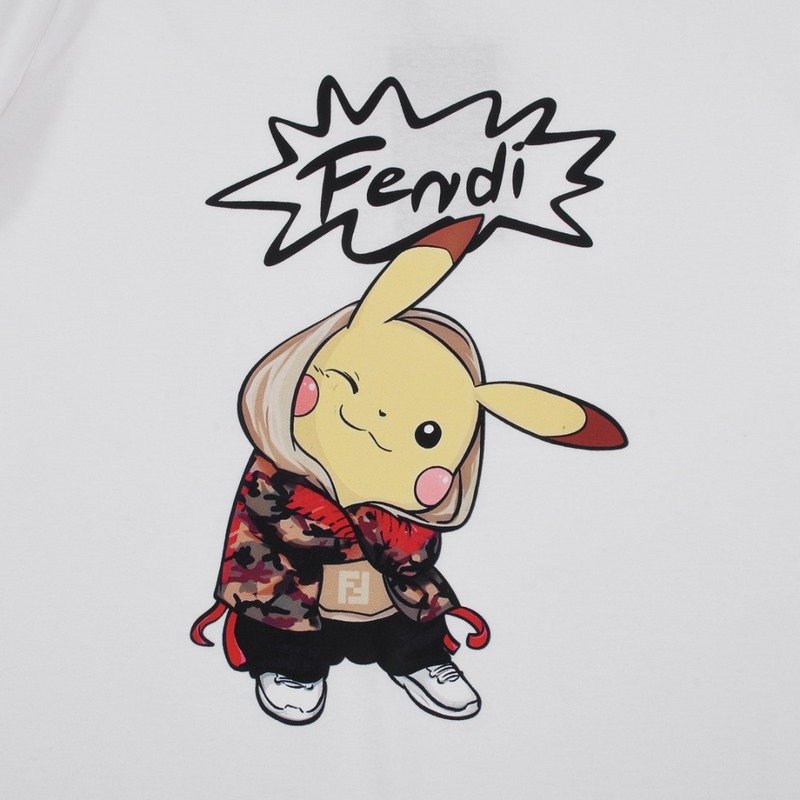 Футболка Fendi Pikachu "White" фото № 5