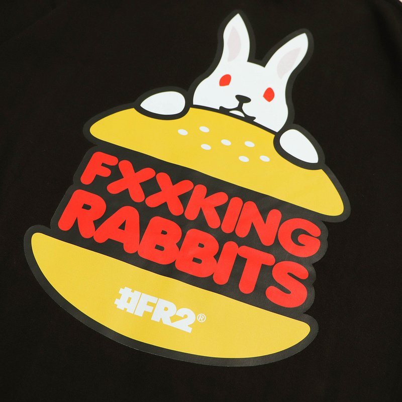Футболка FR2 Rabbits Burger "Black" фото № 2