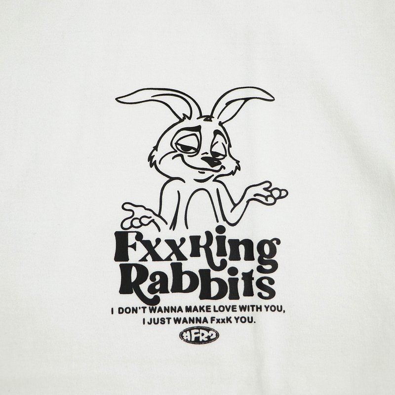 Футболка FR2 Smiling Rabbit "White" фото № 4