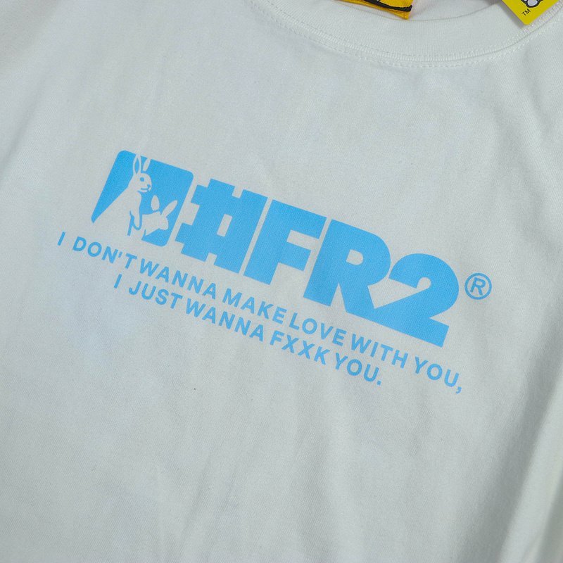 Футболка FR2 Print Two Rabbits In Square And Logo Front "White" фото № 4
