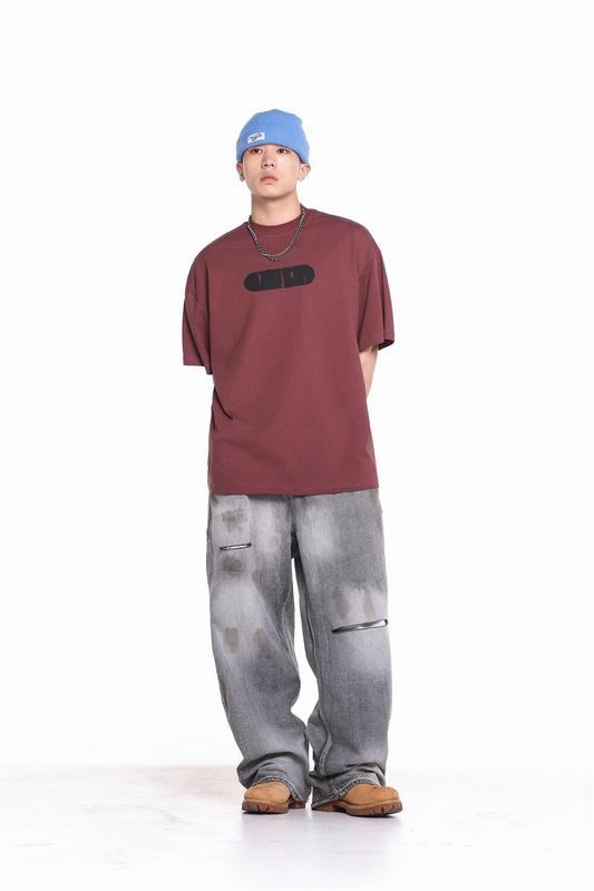 Футболка Gallery Dept Oval Print "Dark Red" фото № 6