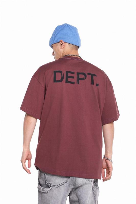 Футболка Gallery Dept Oval Print "Dark Red" фото № 7