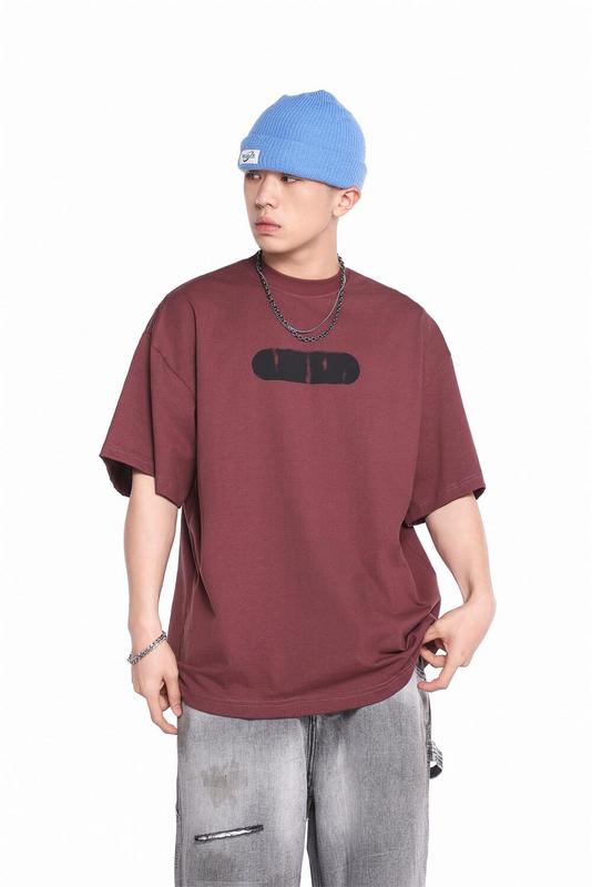 Футболка Gallery Dept Oval Print "Dark Red" фото № 8