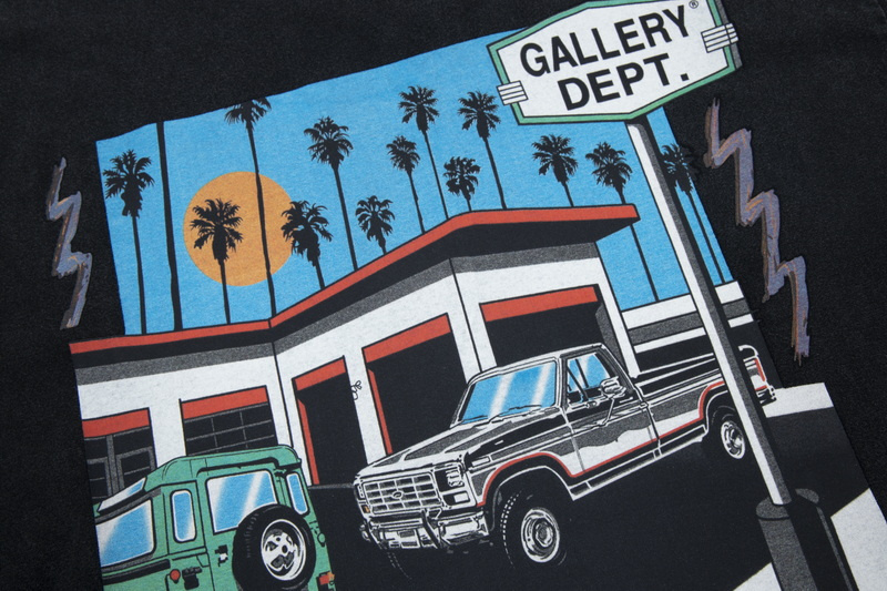 Футболка Gallery Dept With A Car Print "Black" фото № 8