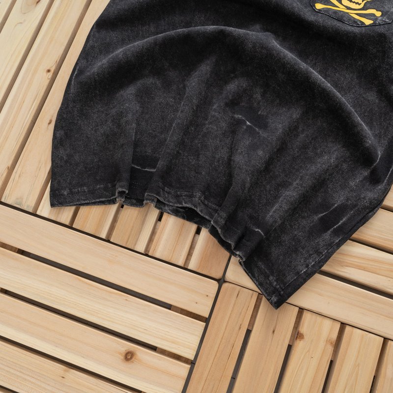 Футболка Gallery Dept Yellow Skull And Bones "Black" фото № 3