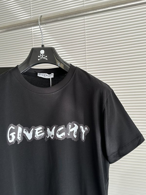 Футболка Givenchy Logo-Print Detai "Black" фото № 4