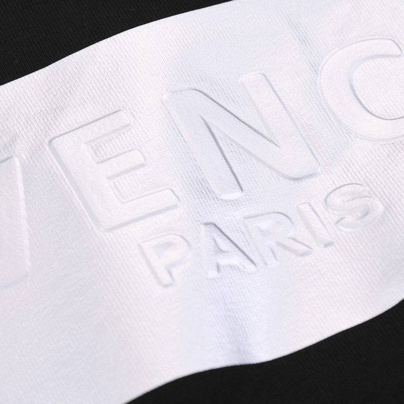 Футболка Givenchy With Silver Logo Printing "Black" фото № 3