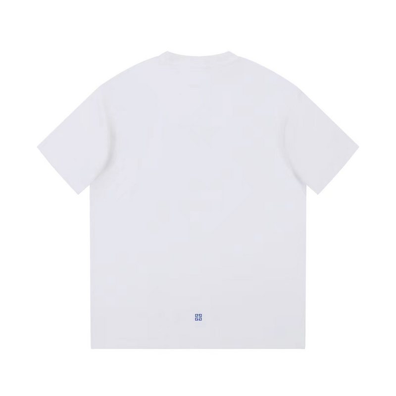 Футболка Givenchy With Blue Text Logo "White" фото № 6