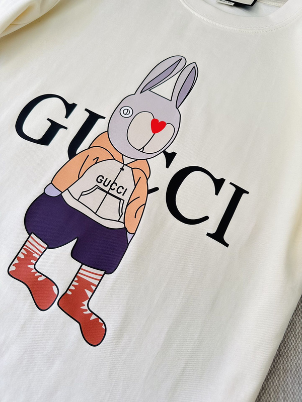 Футболка Gucci A Hare In Clothes "White" фото № 6