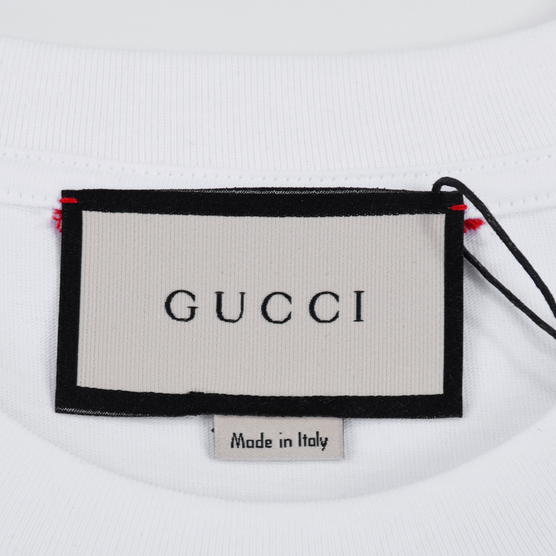Футболка Gucci With Blue Print "White" фото № 6