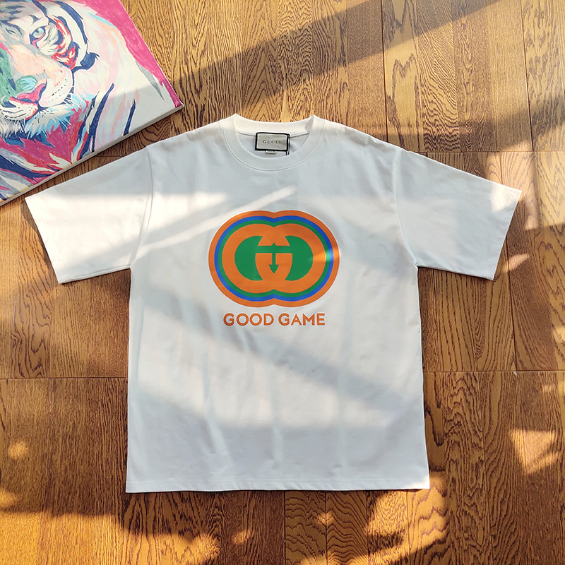 Футболка Gucci Good Game Print "White" фото № 9