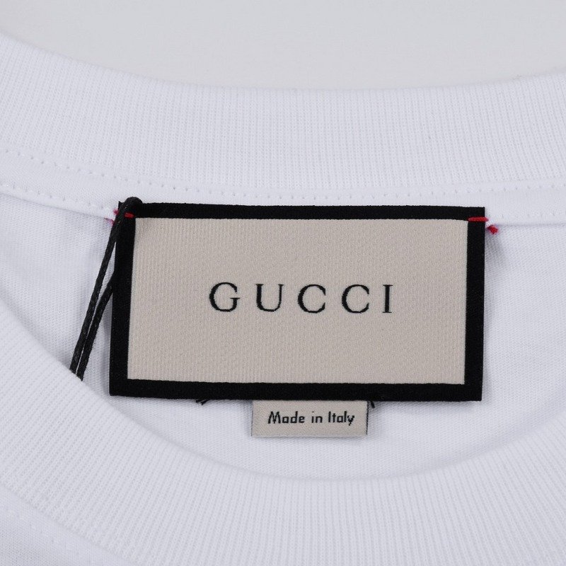 Футболка Gucci Fleeing Rabbit Print "White" фото № 4