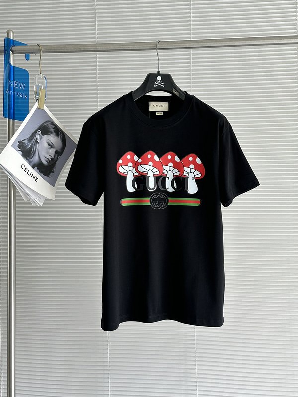 Футболка Gucci Poisonous Mushroom Print "Black" фото № 2