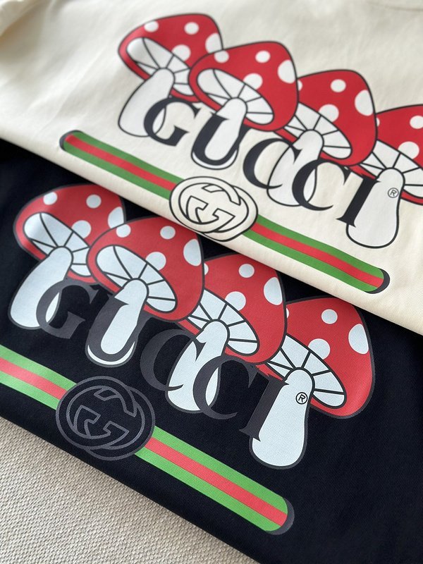 Футболка Gucci Poisonous Mushroom Print "Black" фото № 3