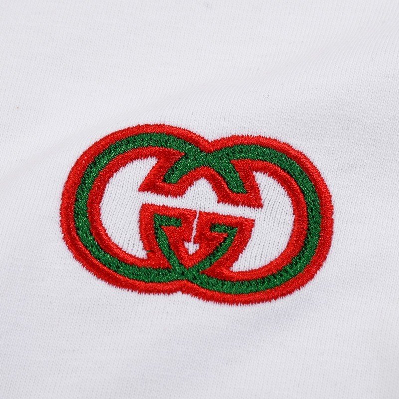 Футболка Gucci With Green Text Logo On The Back "White" фото № 5