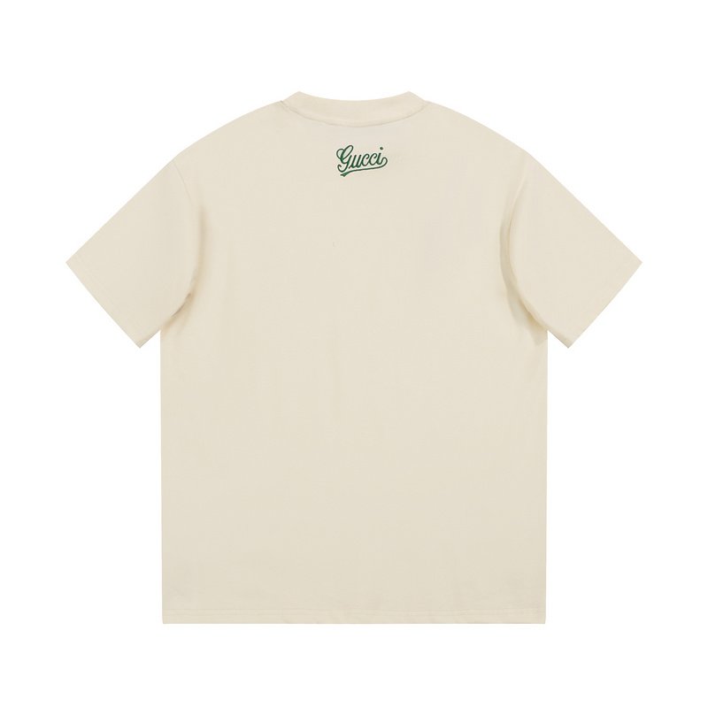 Футболка Gucci With Emblems "Cream" фото № 8