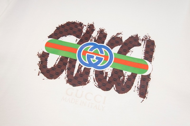 Рубашка Gucci Graffity Logo "White" фото № 4
