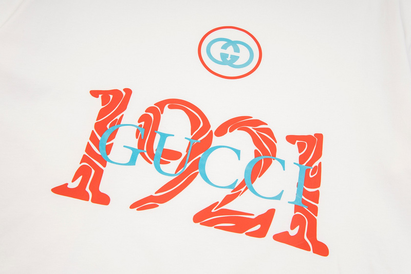 Футболка Gucci Gucci 1921 Print "White" фото № 3