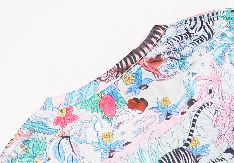 Футболка Gucci Animal Chaos "White/Pink" фото № 4