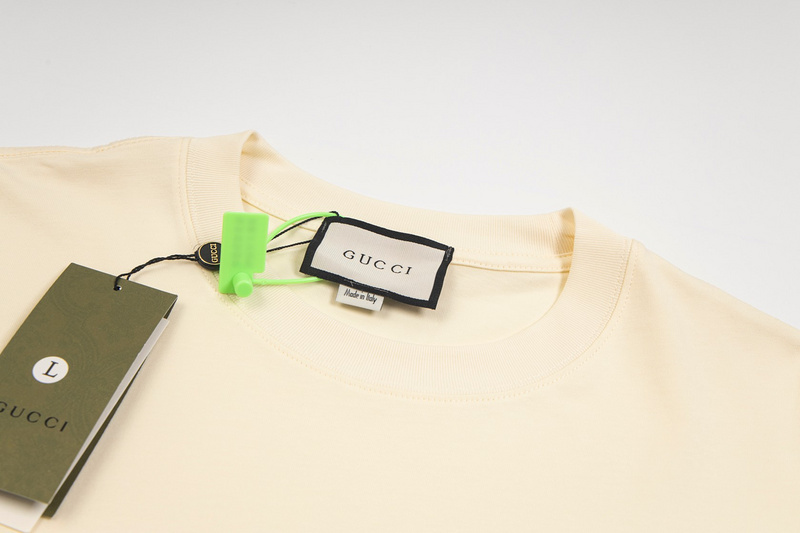 Футболка Gucci Gucci Logo "Beige" фото № 4