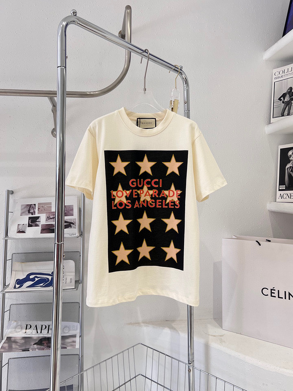 Футболка Gucci Love Parade "Beige" фото № 7