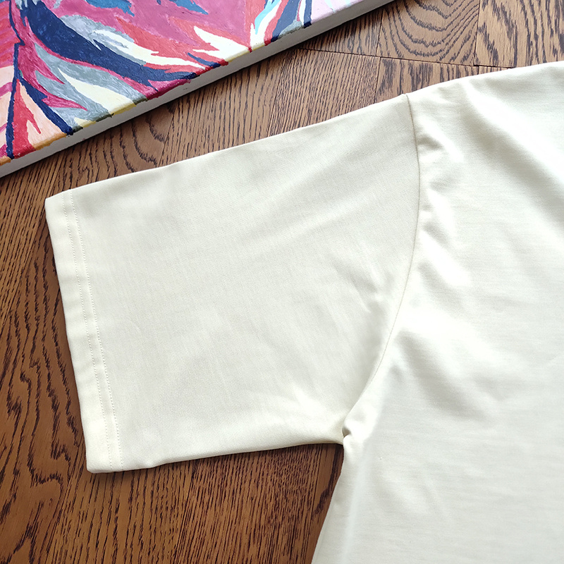 Футболка Gucci Embroidered Brand Name "White" фото № 5