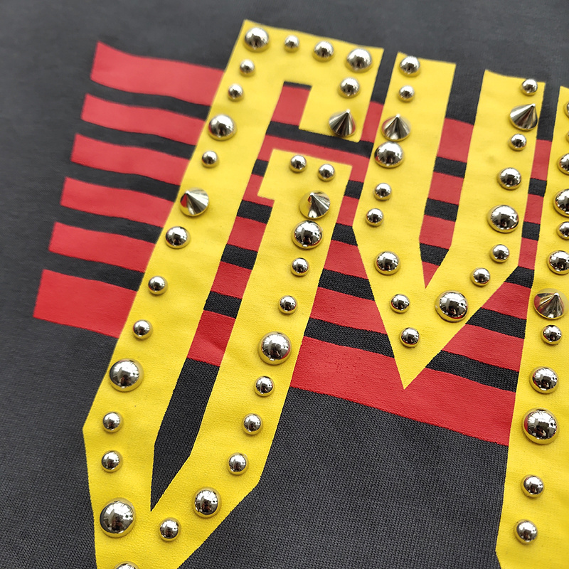 Футболка Gucci Logo Decorated With Beads "Black" фото № 7