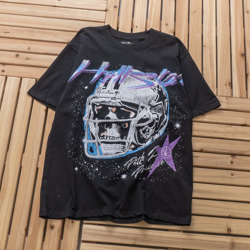 Футболка Hellstar Skull In Helmet "Black" фото № 5