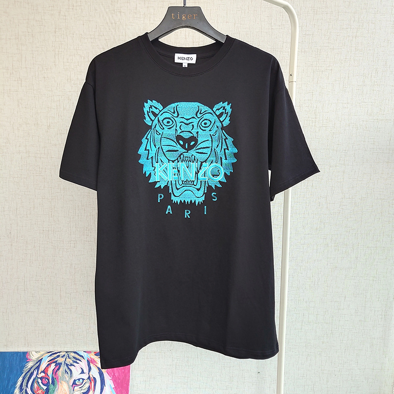 Футболка Kenzo Logo On The Tiger "Black" фото № 2