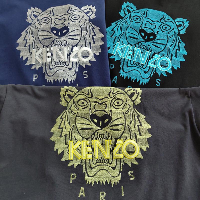 Футболка Kenzo Logo On The Tiger "Black" фото № 4