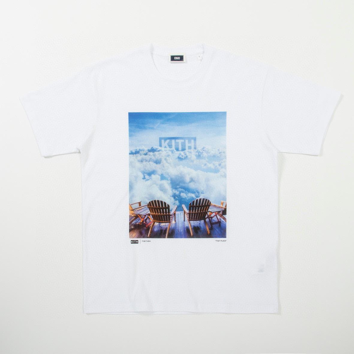 Футболка Kith Clouds "White" фото № 2