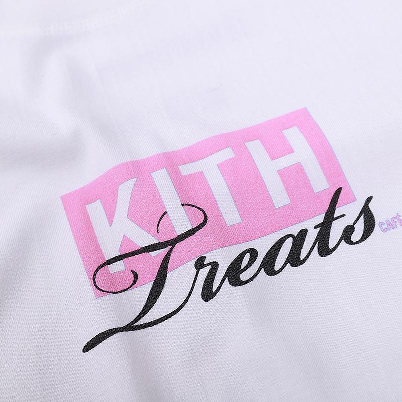Футболка Kith Logo Treats Pink "White" фото № 7
